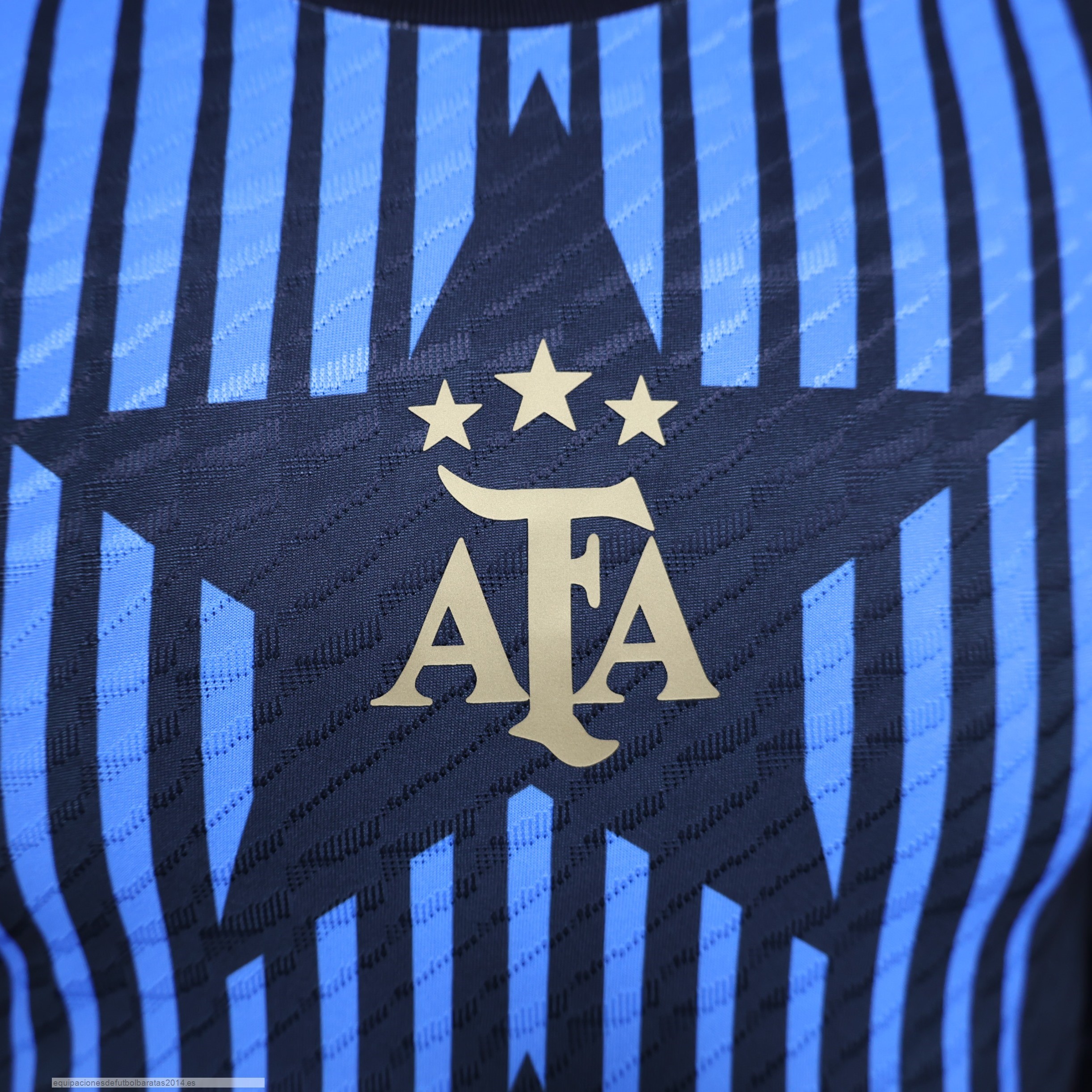 Nuevo Especial Jugadores Camiseta Argentina 2024 Negro Azul Baratas